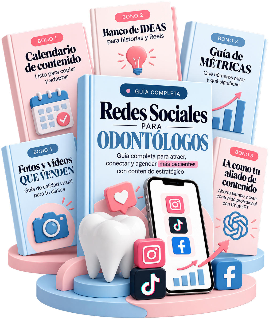 Redes sociales para odontólogos + 5 bonus GRATIS! 🦷